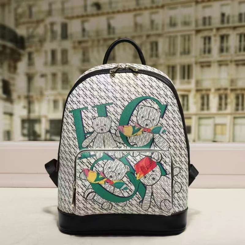 Luxury Bags For Travel - حقيبة كتف بطبعة دب لطيفة مستوحاة