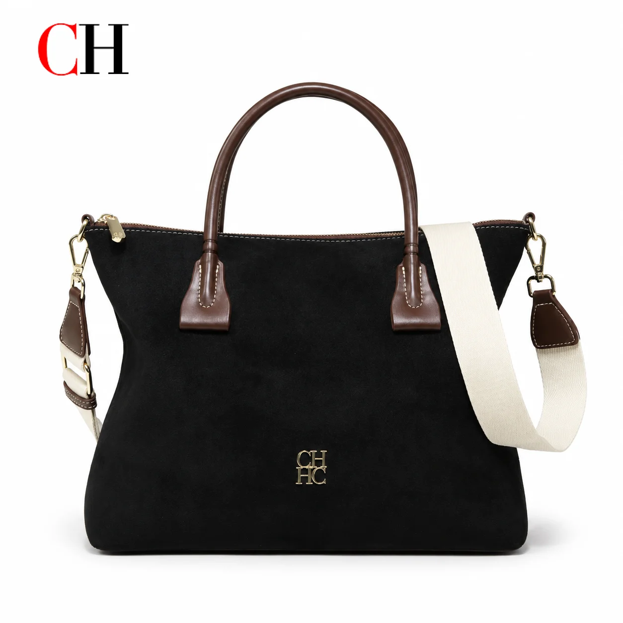 Structured Handbag Top Handle - حقيبة يد نسائية فاخرة من الجلد