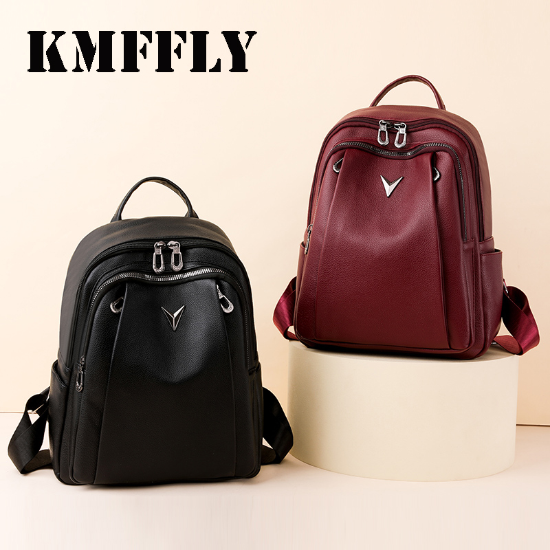 Luxury Zipper Bags - حقيبة ظهر نسائية جديدة بتصميم كلاسيكي