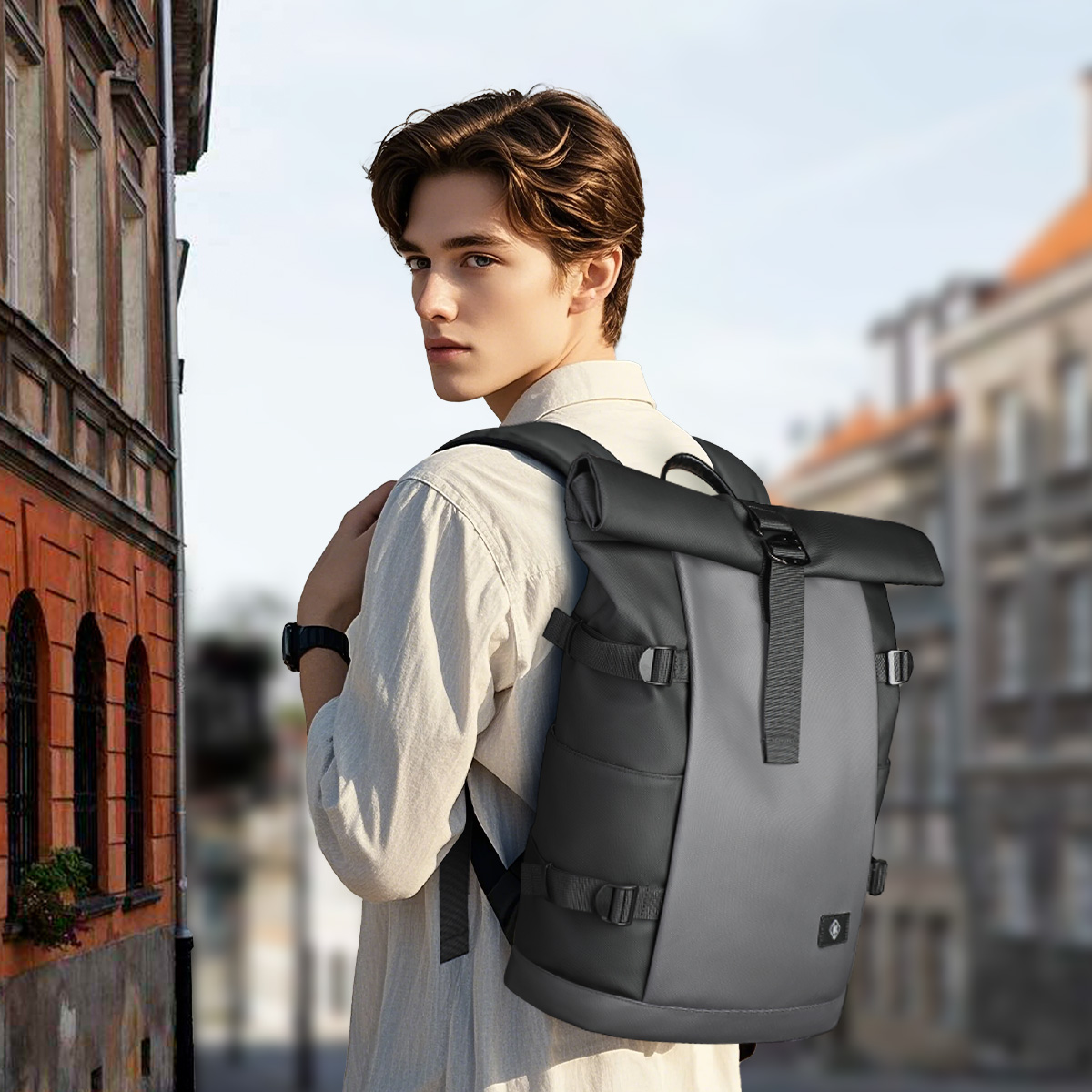 HK مقاوم للماء لفة على ظهره لل - مراجعة Structured Handbag Top Handle وسعره