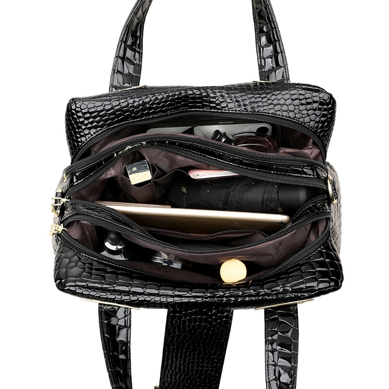 حقيبة يد فاخرة بنمط جلد التمسا - مراجعة Luxury Zipper Bags وسعره