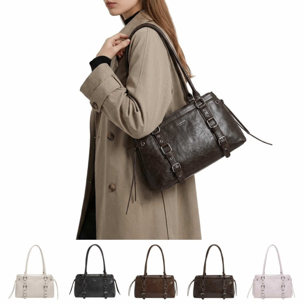 حقيبة يد نسائية متينة ذات شكل  - مراجعة Structured Handbag Top Handle وسعره
