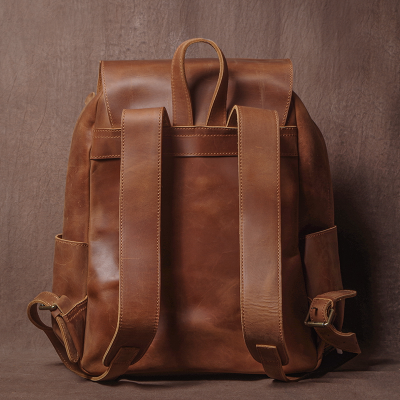 GURO خمر حقيبة ظهر جلدية حقيقي - مراجعة Structured Handbag Top Handle وسعره