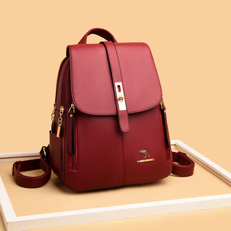 حقائب ظهر جلدية فاخرة للفتيات  - مراجعة Luxury Zipper Bags وسعره